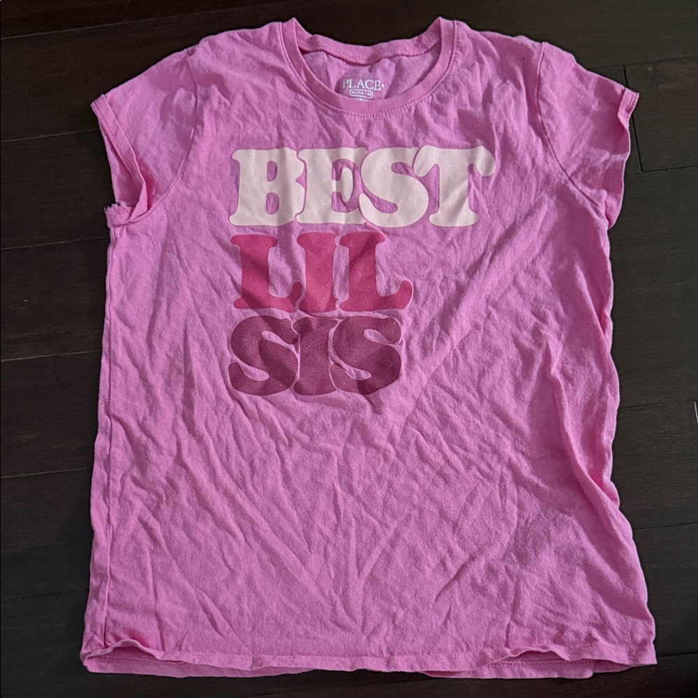 The Children's Place Pink 'Best Lil Sis' Tee